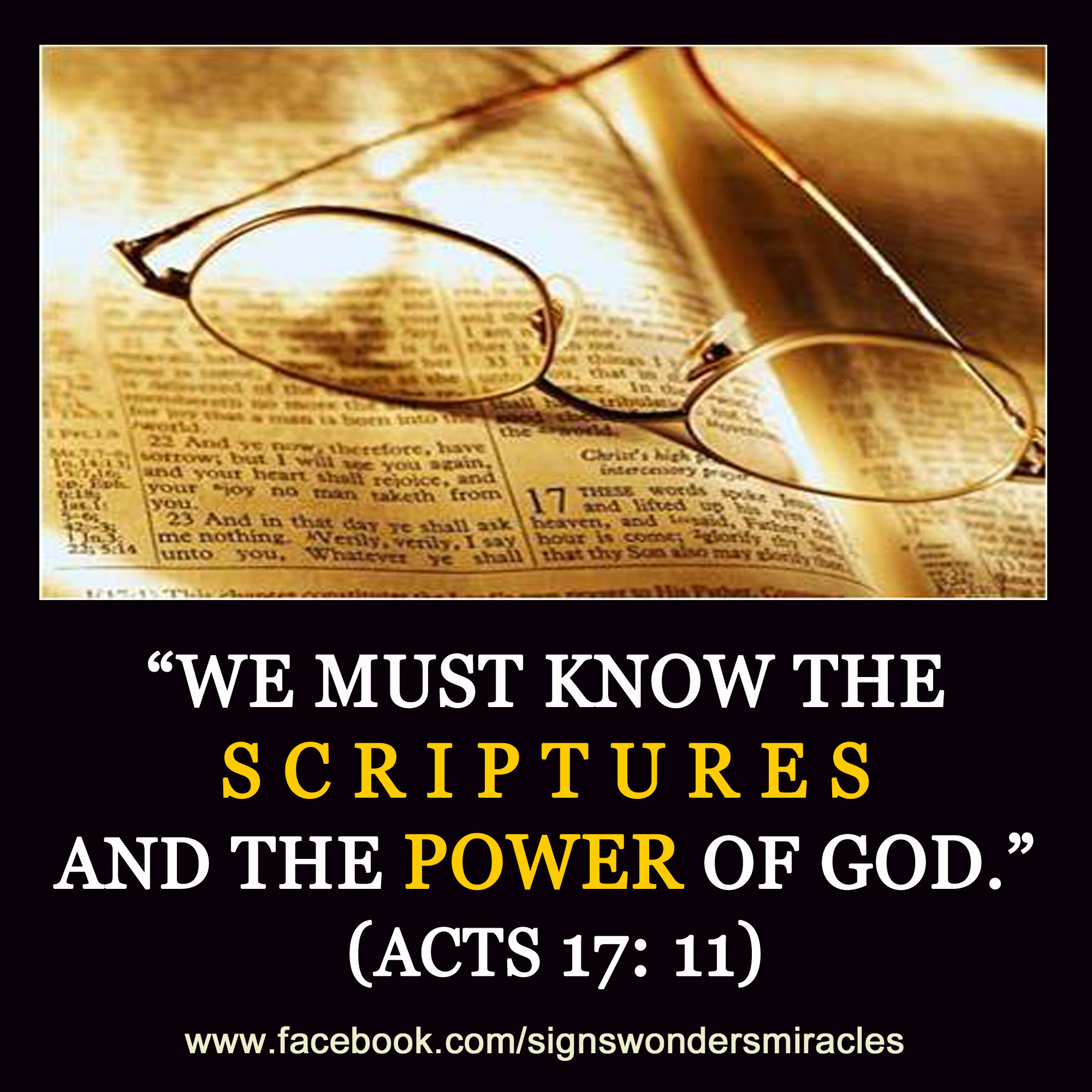 Know Scriptures and Power of God